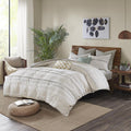 INK+IVY Nea Cotton Printed Comforter Set with Trims Full/Queen