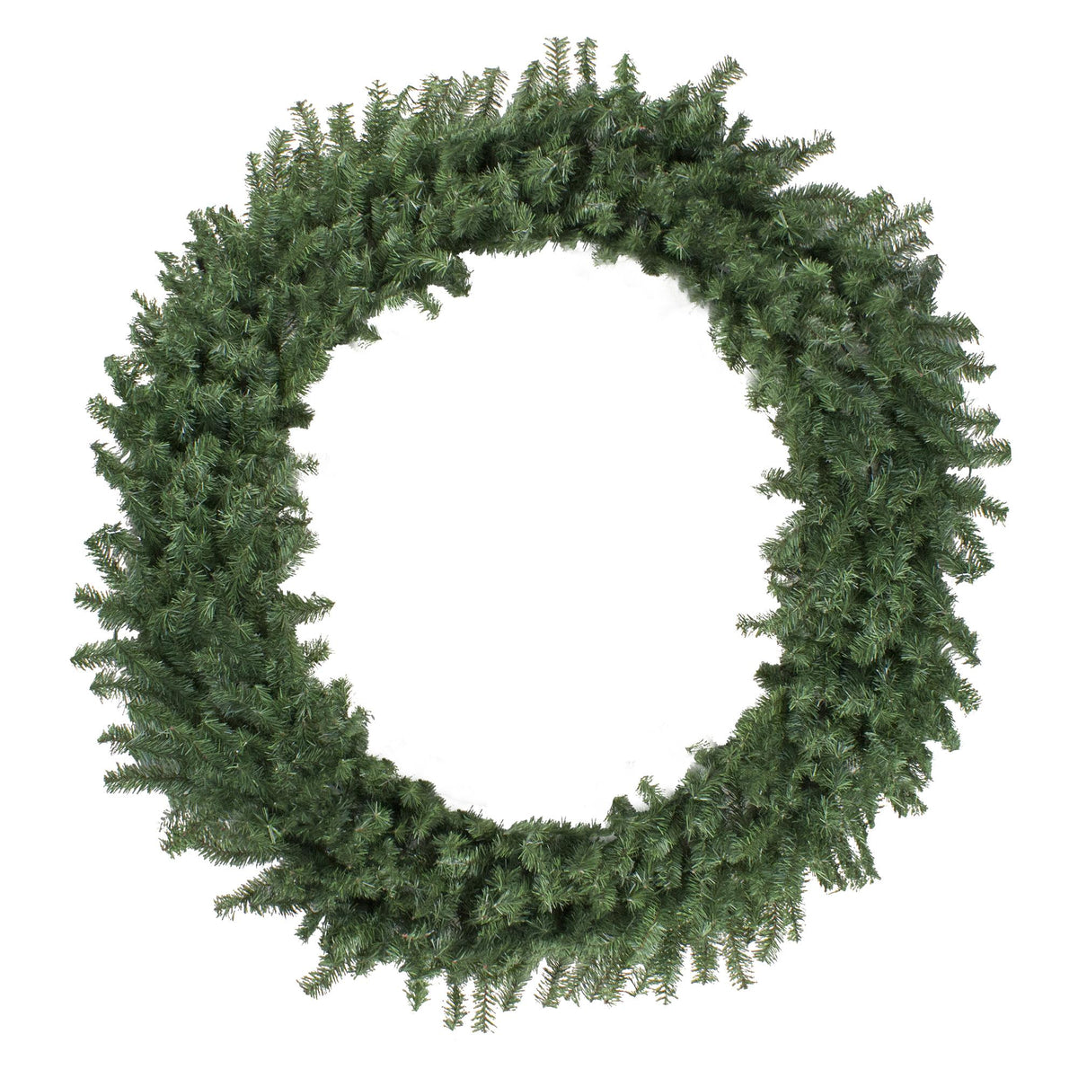 Green Canadian Pine Commercial Size Artificial Christmas Wreath, 72-Inch, Unlit