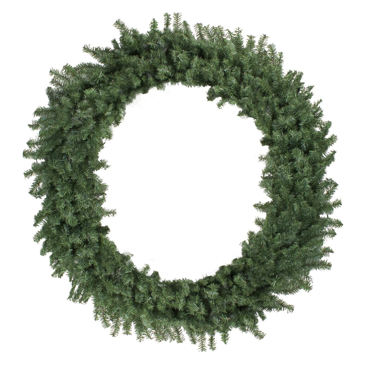 Green Canadian Pine Commercial Size Artificial Christmas Wreath, 72-Inch, Unlit