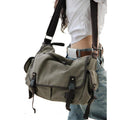 Large Vintage Canvas Messenger Bag