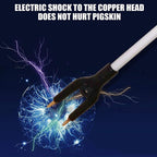 waterproof cattle prod stick,electric rechargeable hand prod shock animals livestock farm pig cattle prod livestock prod stick for cow pig cattle goats and big dog,