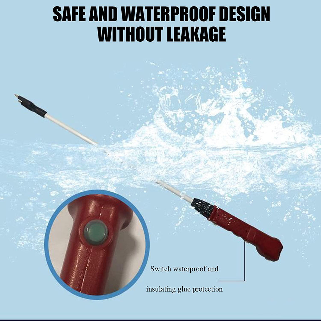 waterproof cattle prod stick,electric rechargeable hand prod shock animals livestock farm pig cattle prod livestock prod stick for cow pig cattle goats and big dog,