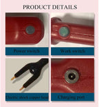 waterproof cattle prod stick,electric rechargeable hand prod shock animals livestock farm pig cattle prod livestock prod stick for cow pig cattle goats and big dog,