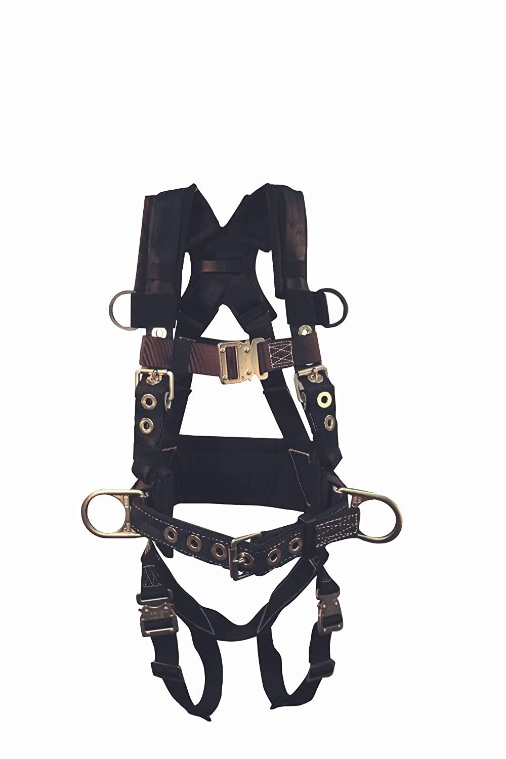Elk River 97102 Onyx Platinum Series Polyester/Nylon 3 D-Rings Harness with -Connect Buckles, Medium