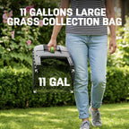 40V 17 Inch Electric Lawn Mower Cordless, Brushless Motor, 6-Position Height Adjustment, 2-in-1 Bagging &amp; Mulching, Includes 2 x 4.0Ah Batteries and Battery Charger