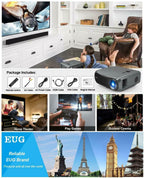 8500lm native 1080p projector conference meeting hd tv bundle bag/screen 10000:1