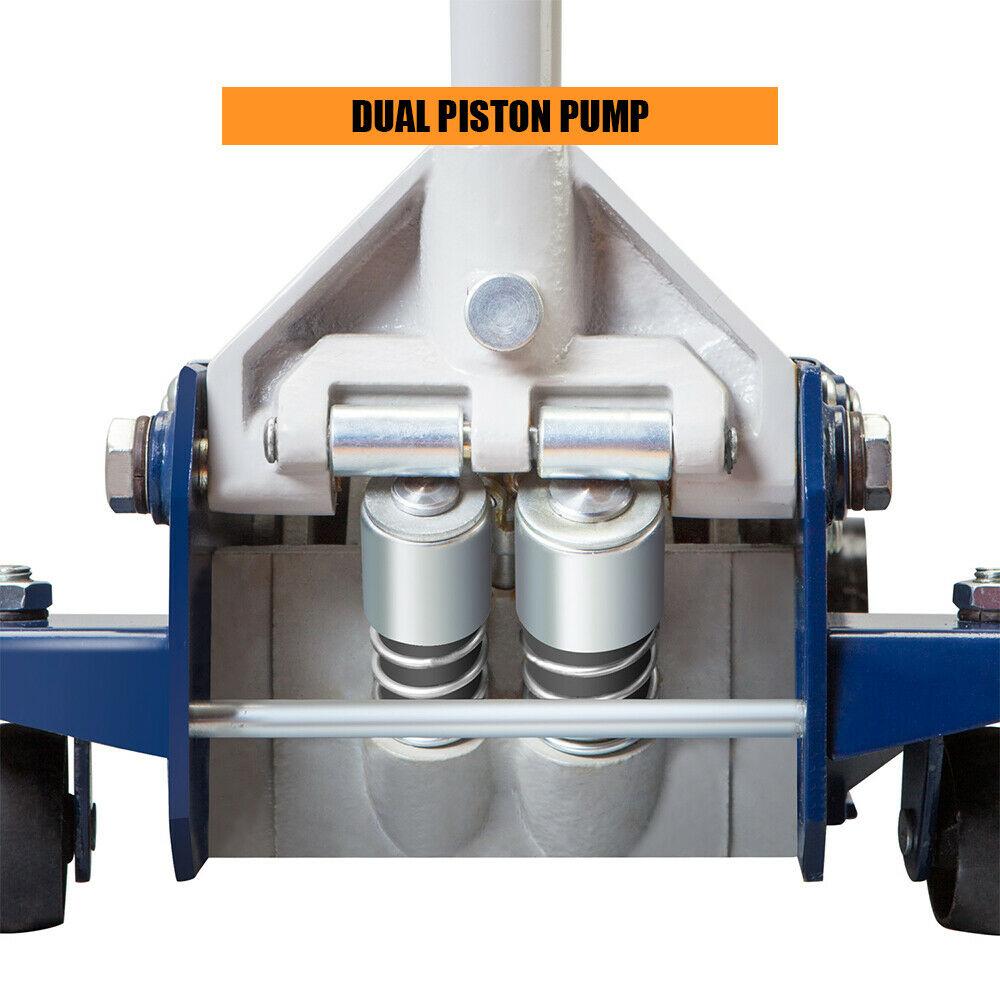 3.25 Ton 6,500 lb Capacity Hydraulic Floor Jack with Dual Piston  Lift Pump