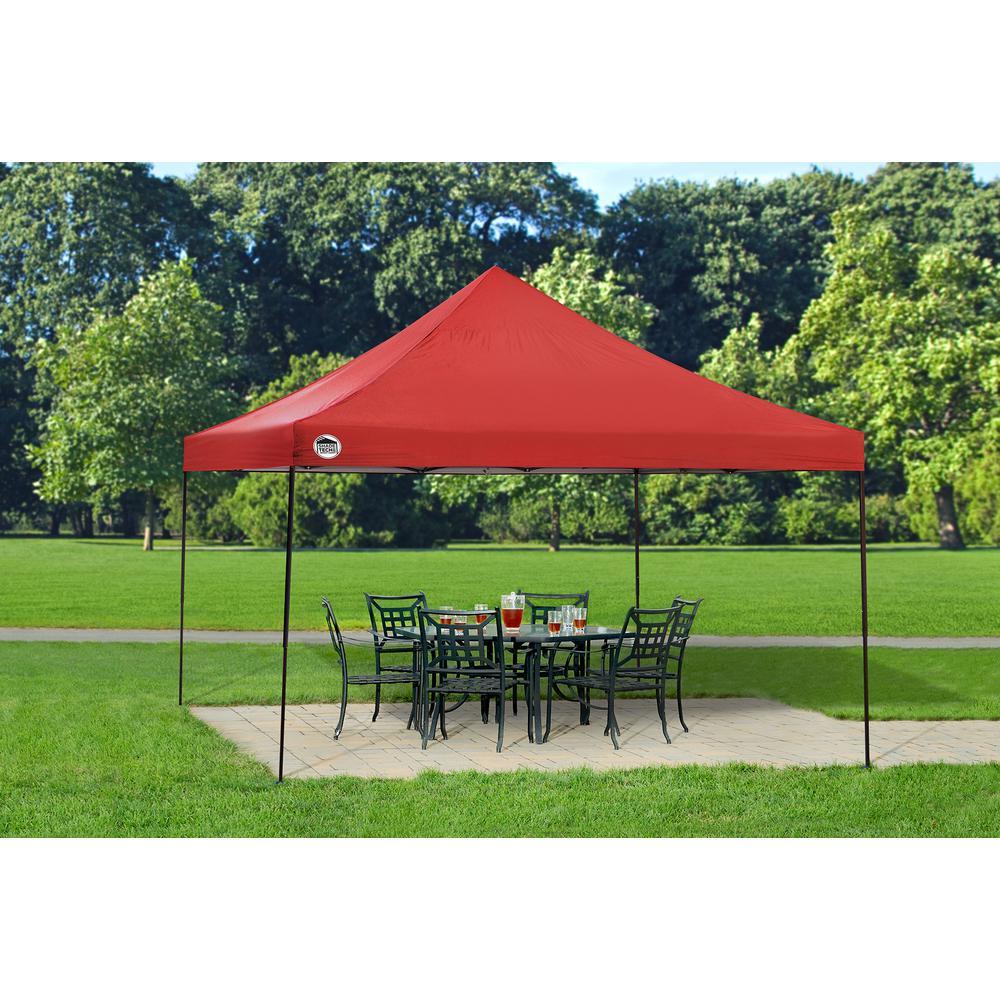 ST144 12 ft. x 12 ft. Red Straight Leg Canopy