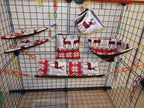 FidgetKute Winter Deer Sugar Glider 6 pc caSet Show One Size