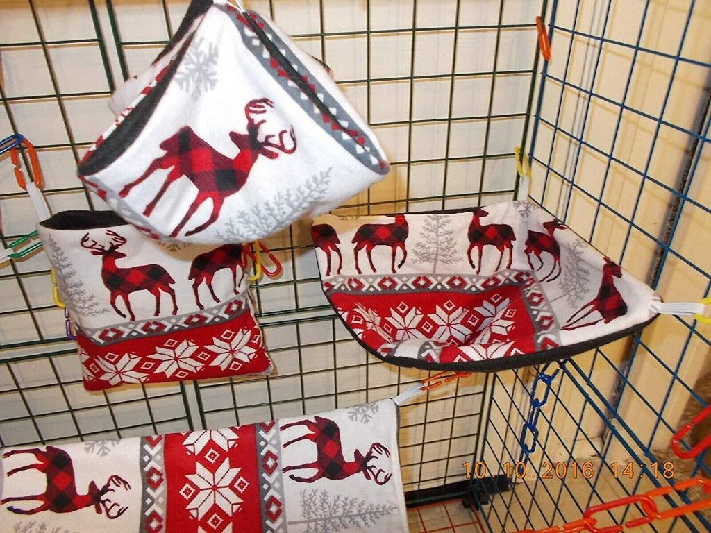 FidgetKute Winter Deer Sugar Glider 6 pc caSet Show One Size