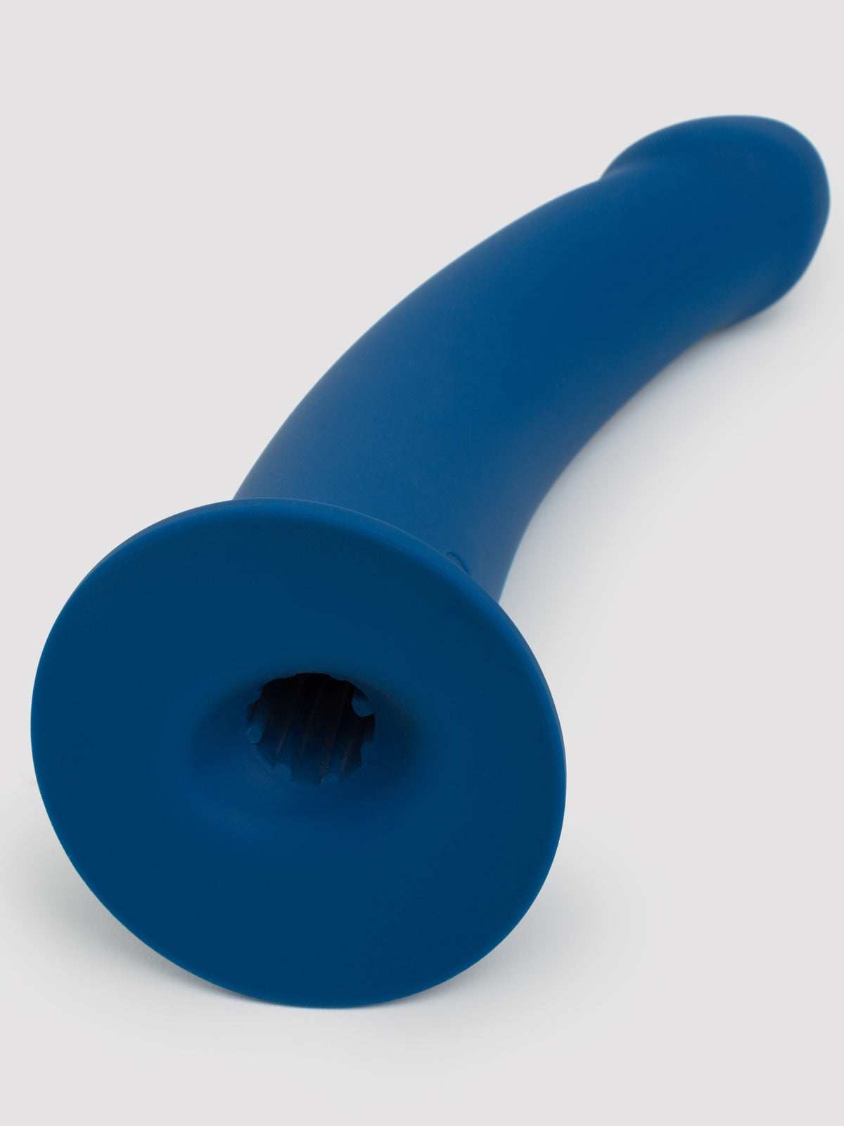 Lovehoney Curved Silicone Suction Cup Dildo 9 Inch, Blue
