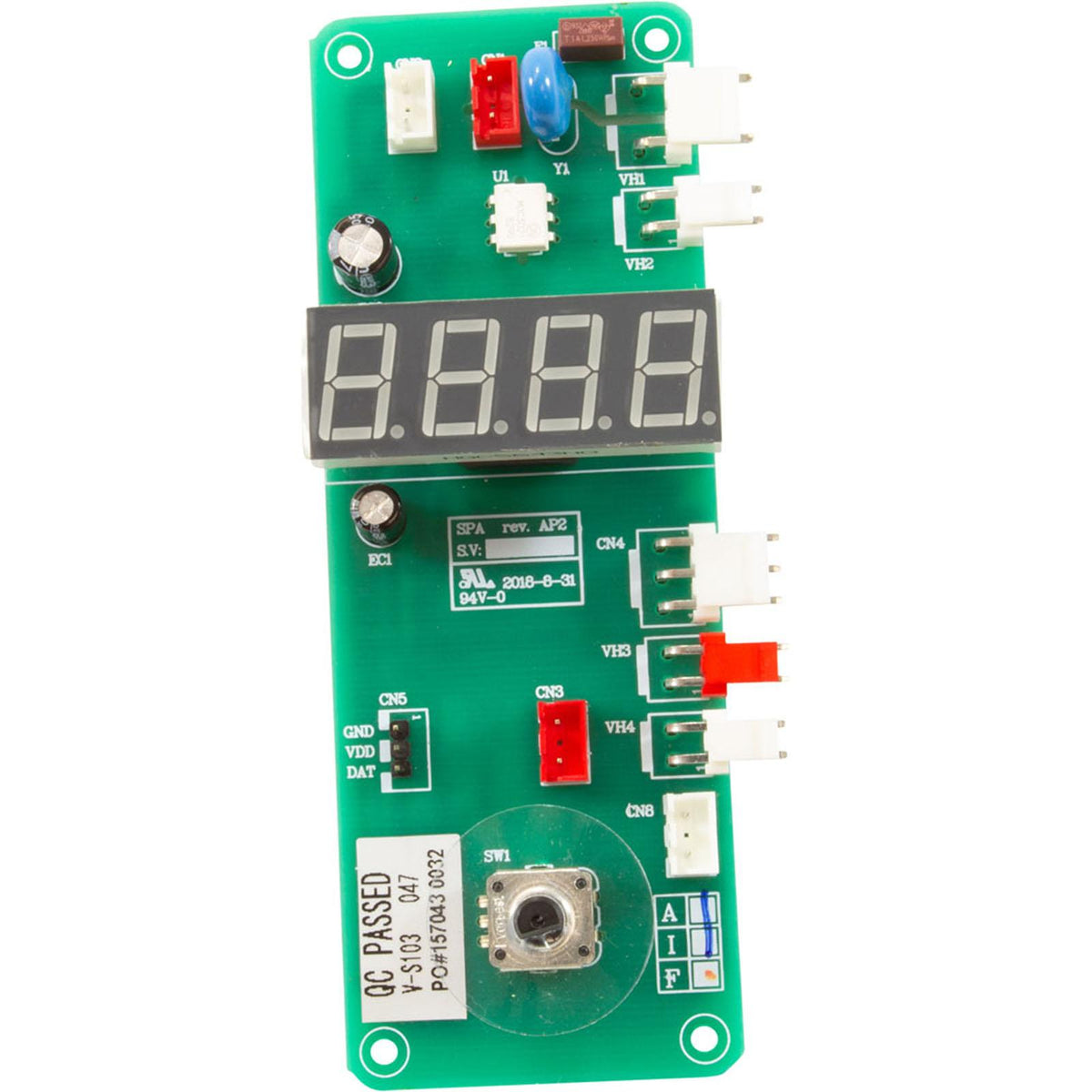 Raypak PCB, Raypak, 0005/0011, with LED Display