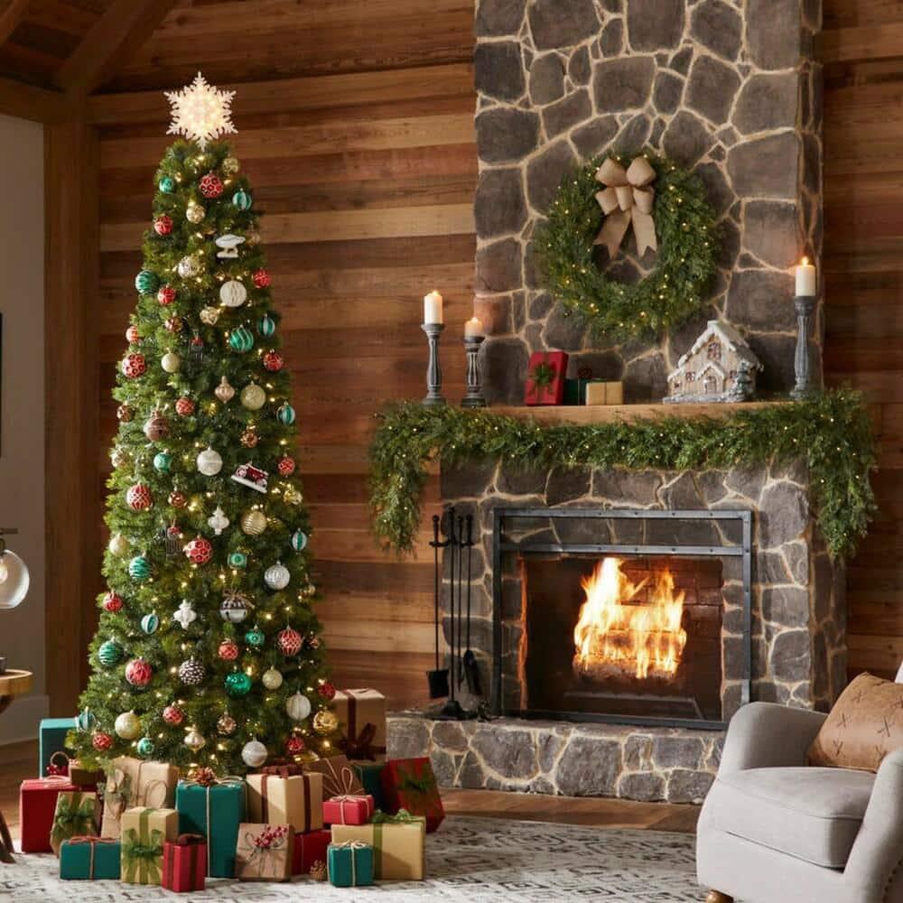 7.5 ft Barbour White Spruce Slim Christmas Tree