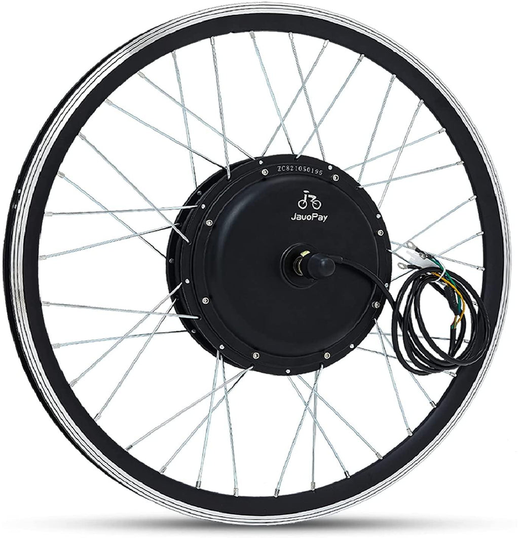 JauoPay 36V 750W Electric Bicycle Conversion Kit 26" E-Bike Rear Wheel 25mile/h (40km/h) Legal Top Speed Electric Bicycle Wheel Kit Freewheel Included
