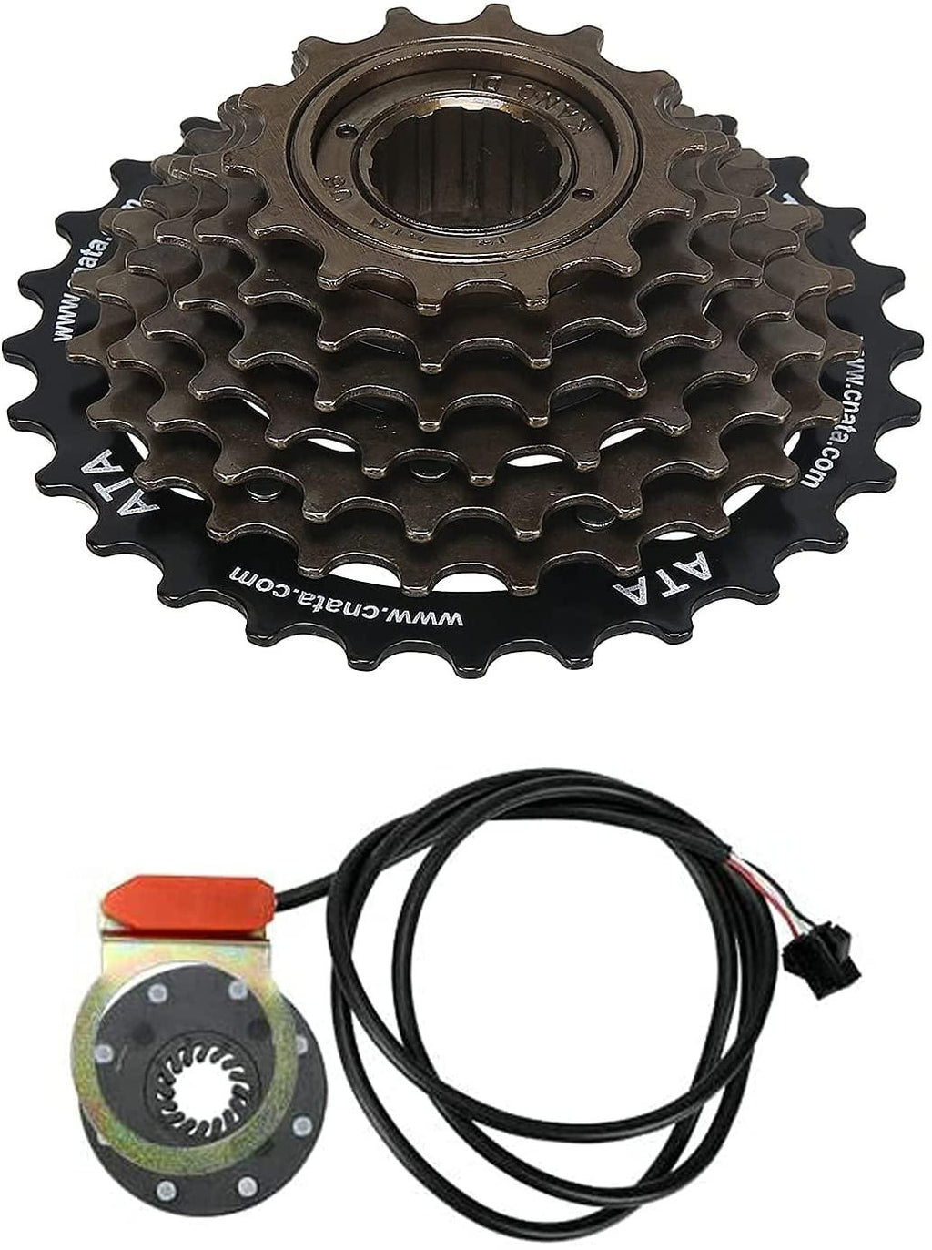 JauoPay 36V 750W Electric Bicycle Conversion Kit 26" E-Bike Rear Wheel 25mile/h (40km/h) Legal Top Speed Electric Bicycle Wheel Kit Freewheel Included