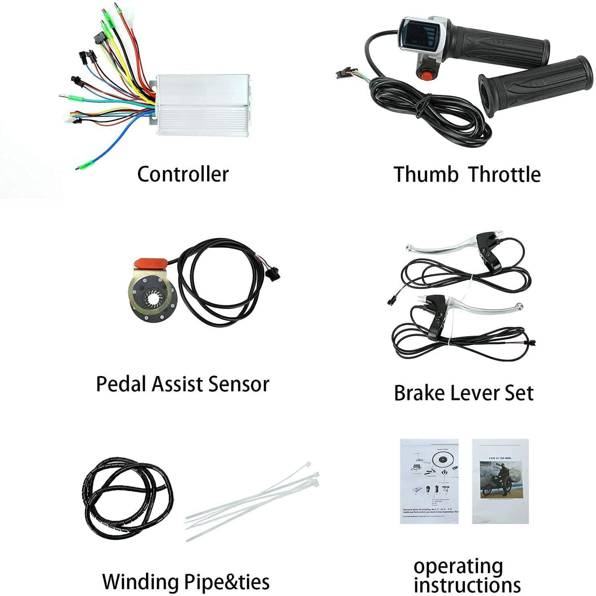 JauoPay 36V 750W Electric Bicycle Conversion Kit 26" E-Bike Rear Wheel 25mile/h (40km/h) Legal Top Speed Electric Bicycle Wheel Kit Freewheel Included