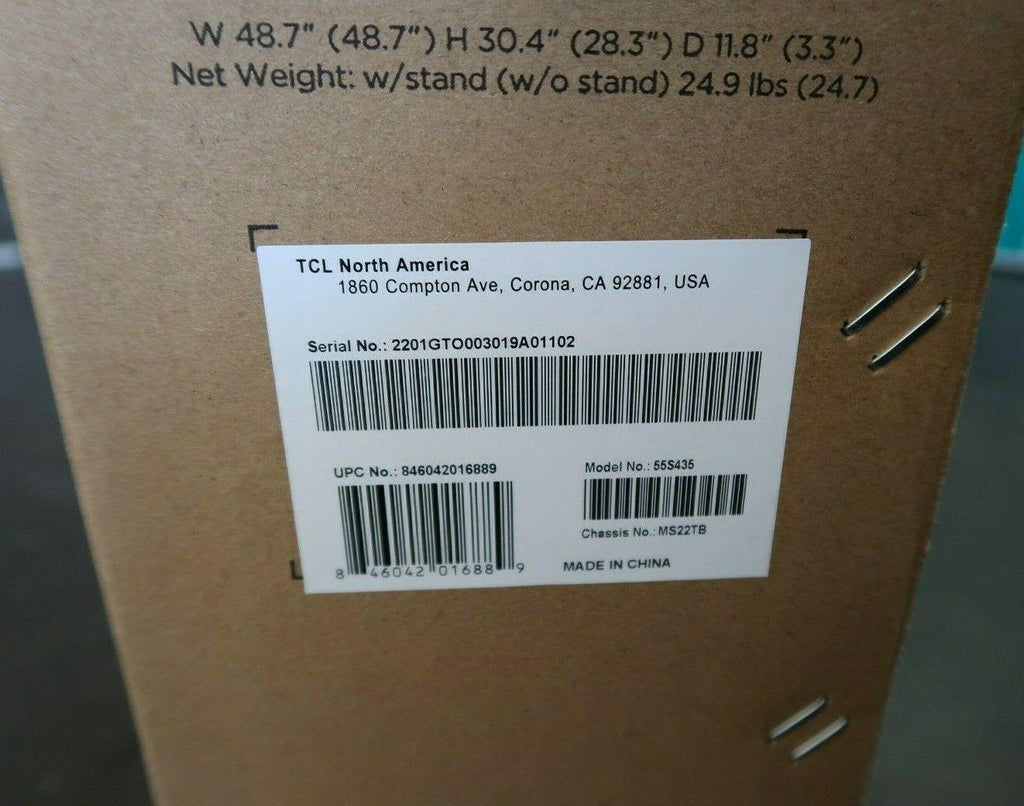 tcl 55s435 55" 4k ultra hd hdr smart led tv
