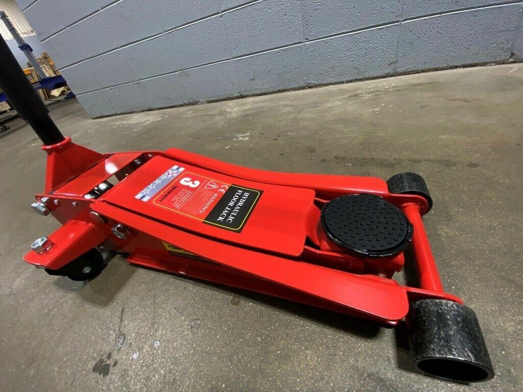 3 Ton Heavy Duty Steel Ultra Low Profile Floor Jack  Pump Lifting Car 5Star