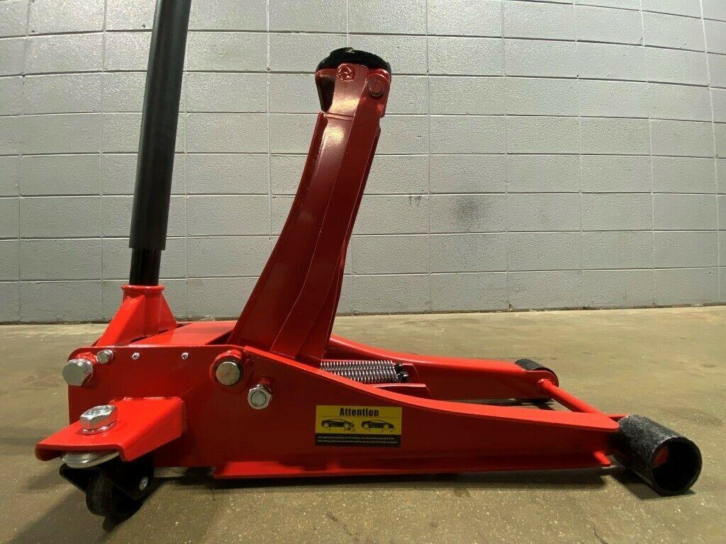 3 Ton Heavy Duty Steel Ultra Low Profile Floor Jack  Pump Lifting Car 5Star