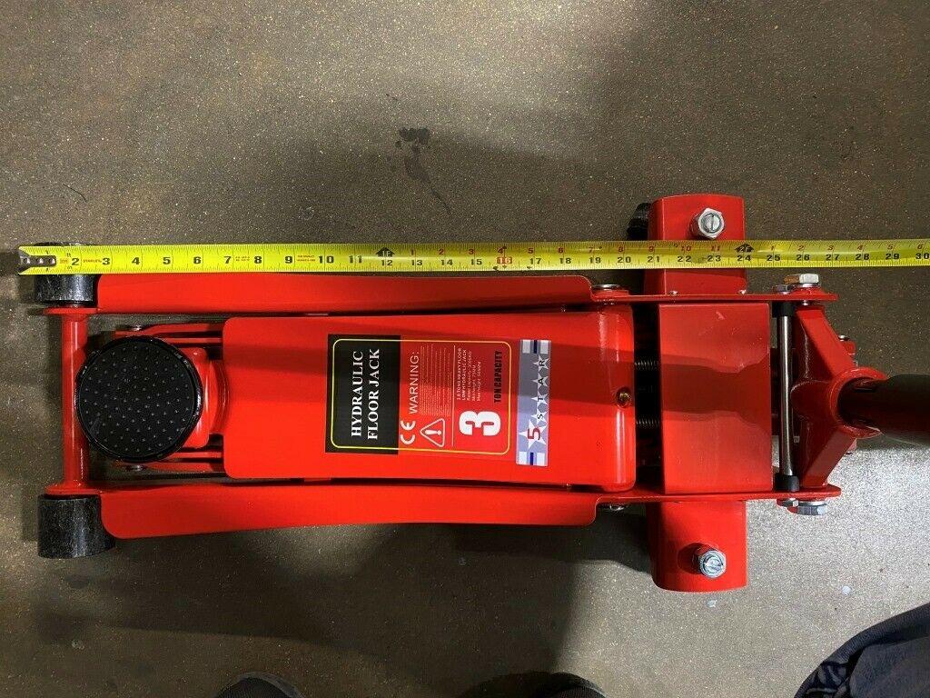 3 Ton Heavy Duty Steel Ultra Low Profile Floor Jack  Pump Lifting Car 5Star