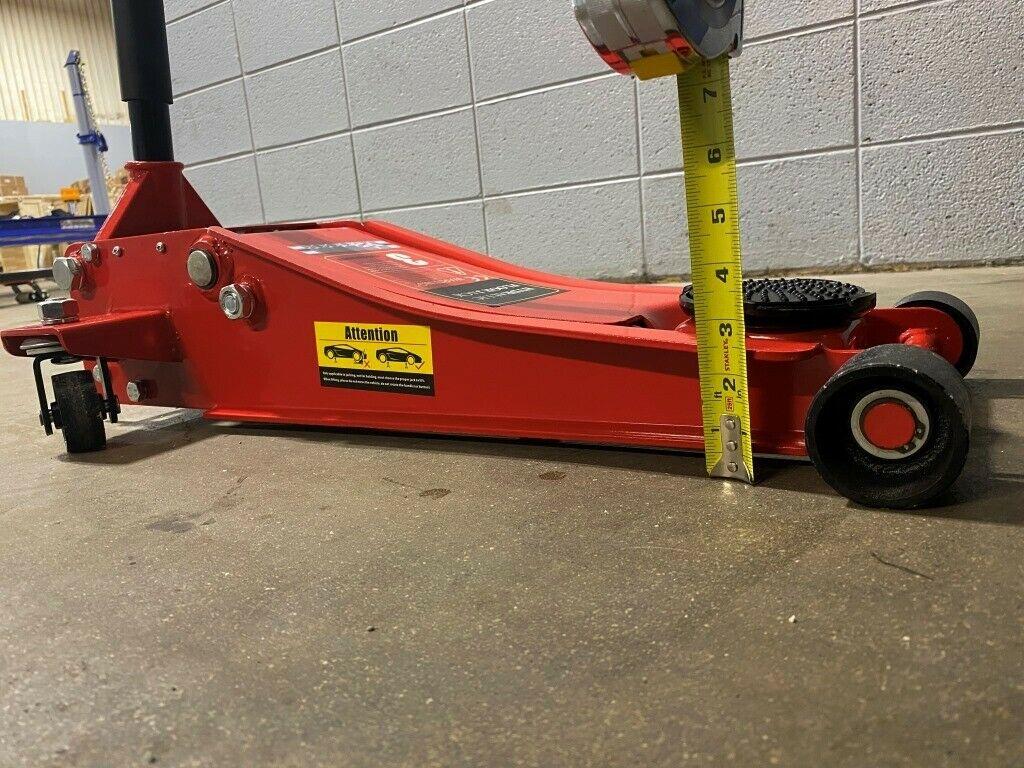 3 Ton Heavy Duty Steel Ultra Low Profile Floor Jack  Pump Lifting Car 5Star