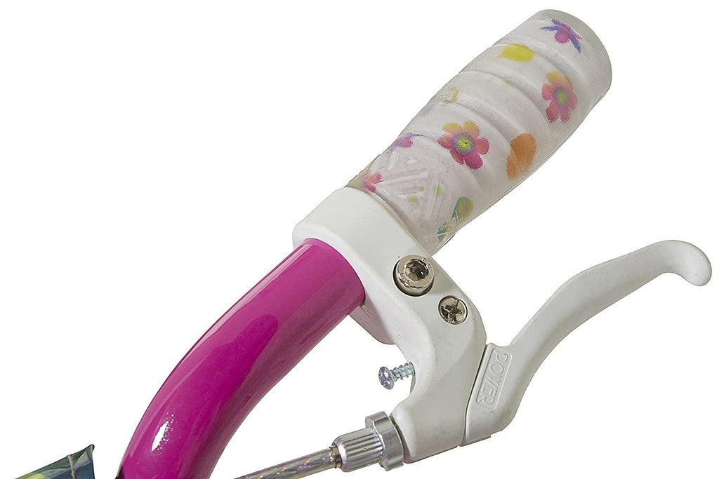 "Dynacraft Trolls Girls BMX Street/Dirt Bike with Hand Brake 16"" Purple/Pink/Green "