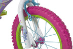 "Dynacraft Trolls Girls BMX Street/Dirt Bike with Hand Brake 16"" Purple/Pink/Green "
