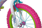 "Dynacraft Trolls Girls BMX Street/Dirt Bike with Hand Brake 16"" Purple/Pink/Green "
