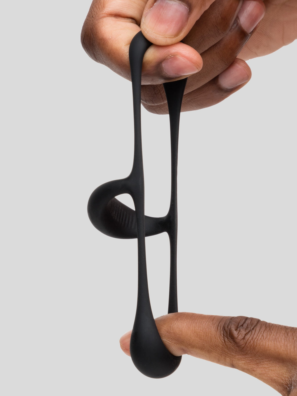 Tracey Cox EDGE Silicone Cock and Ball Sling, Black