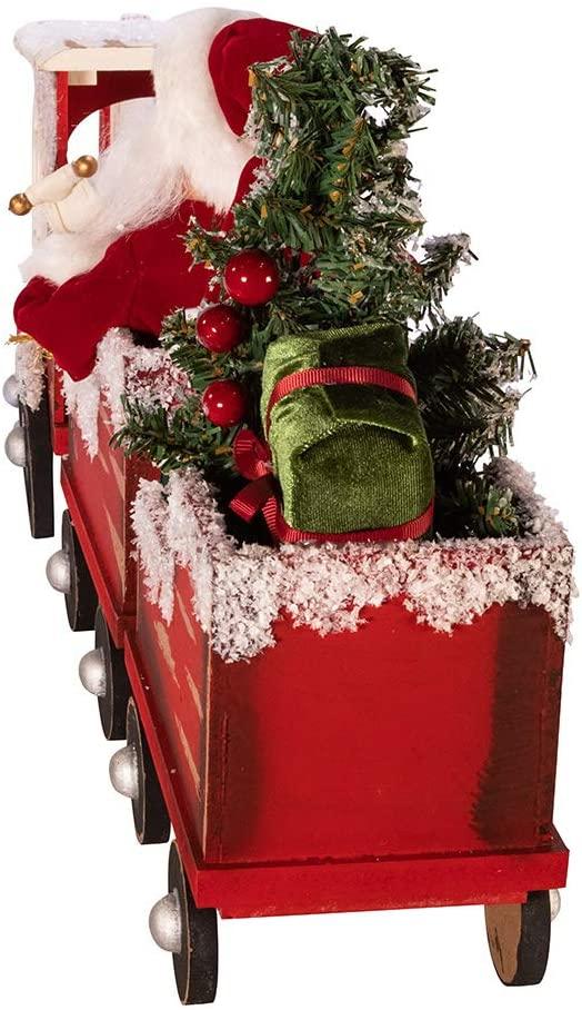 Kurt Adler 30.5-Inch Kringle Klaus Santa On Train
