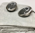 Sunbeam Queen Electric Heated Blanket Luxurious Velvet Plush with 2 Digital Controllers and Auto-Off Feature - 5 Year Warranty, Grey (Tech Grey)