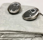 Sunbeam Queen Electric Heated Blanket Luxurious Velvet Plush with 2 Digital Controllers and Auto-Off Feature - 5 Year Warranty, Grey (Tech Grey)