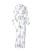 letter print casual knotted jumpsuit
