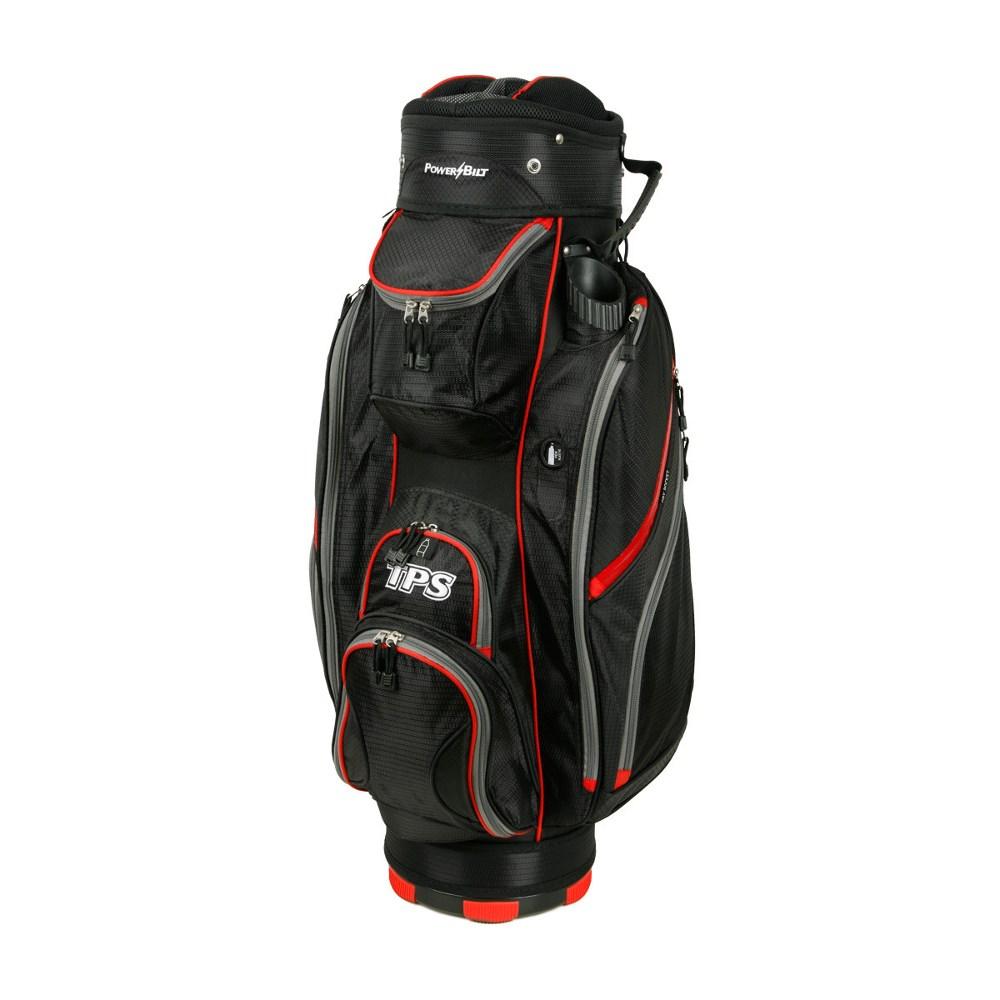 PowerBilt Golf TPS 5400 Cart Bag 14-way Top - Black / Red
