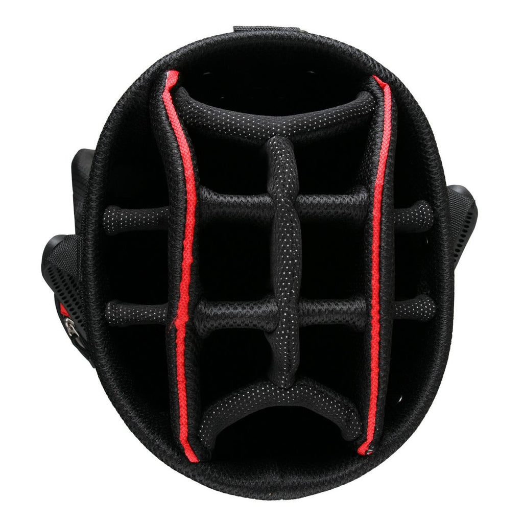PowerBilt Golf TPS 5400 Cart Bag 14-way Top - Black / Red