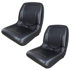 trac seats (2 seats) two black high back seats for bobcat 2200 2200d utv 102707301cc, 103267001cc utv utility vehicle (same day )