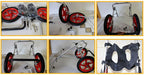 ZHIJIA Pet Disabled Wheelchair Pet Wheelchair Quality Aluminum Alloy 2 Wheel Sports Car for Disabled Dogs, Light Weight