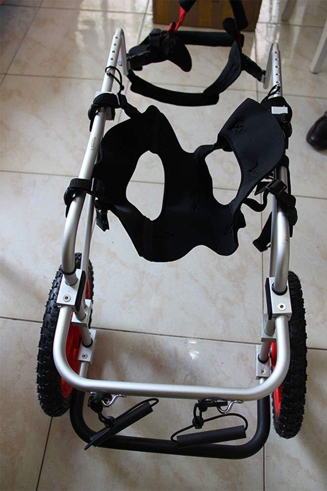 ZHIJIA Pet Disabled Wheelchair Pet Wheelchair Quality Aluminum Alloy 2 Wheel Sports Car for Disabled Dogs, Light Weight