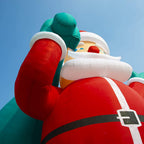 TKLoop Giant 26Ft Premium Inflatable Santa Claus with Blower for Christmas Yard Decoration Outdoor Yard Lawn Xmas Party Blow Up Decoration