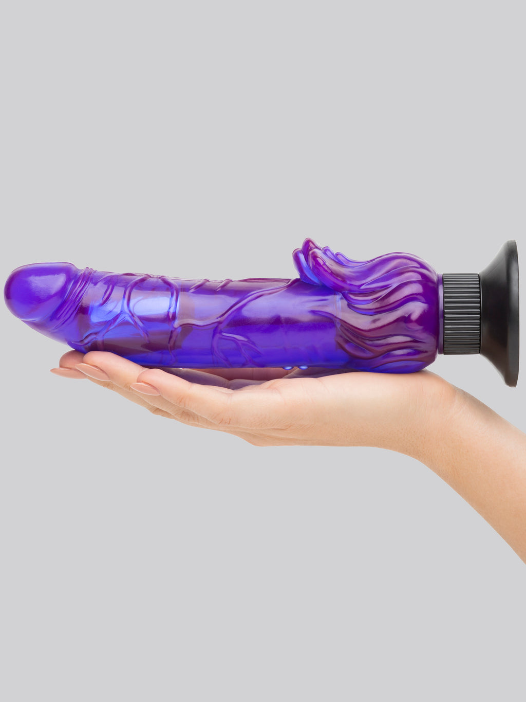 Lovehoney Triple Tickler Suction Cup Dildo Vibrator 5.5 Inch, Purple