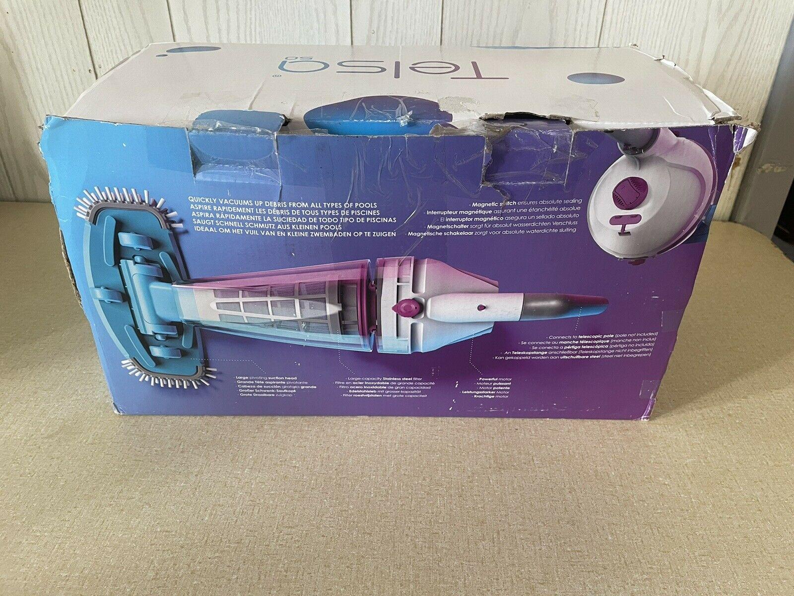 kokido telsa 50 handheld in or above ground pool spa vacuum cleaner (open box)