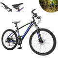 26" Adult Mountain Bike, 21 Speed Dual Suspension Bicycle for Women and Men