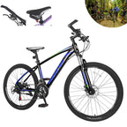 26" Adult Mountain Bike, 21 Speed Dual Suspension Bicycle for Women and Men