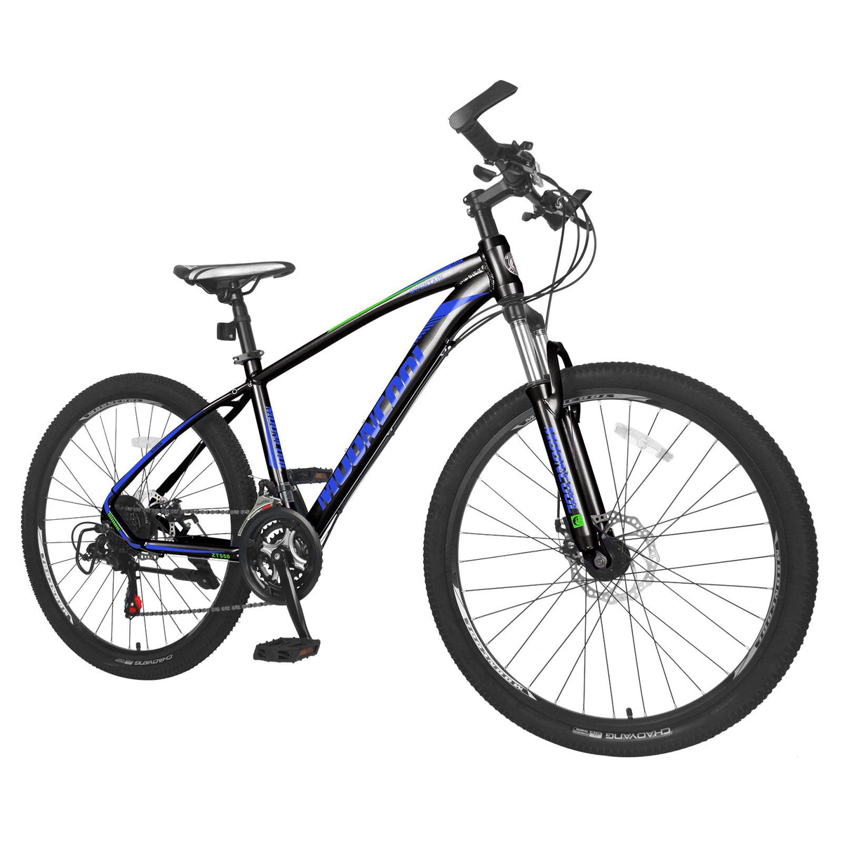 26" Adult Mountain Bike, 21 Speed Dual Suspension Bicycle for Women and Men