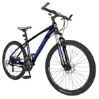 26" Adult Mountain Bike, 21 Speed Dual Suspension Bicycle for Women and Men