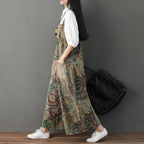 Wide Leg Loose Printed Jumpsuit