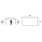 Party Tent 10 ft. x 20 ft. White Canopy