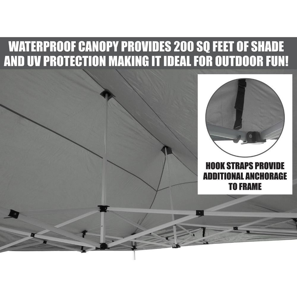 Party Tent 10 ft. x 20 ft. White Canopy