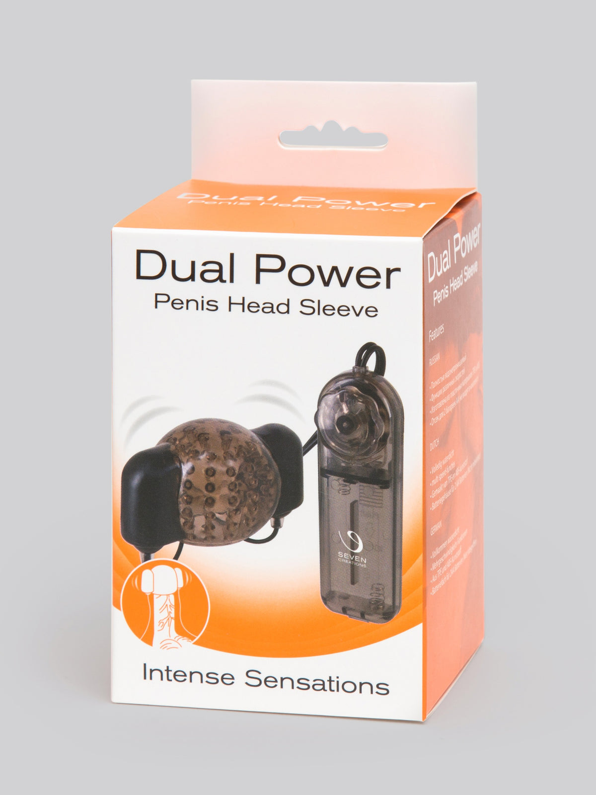 Dual Power Vibrating Penis Head Sleeve, Black