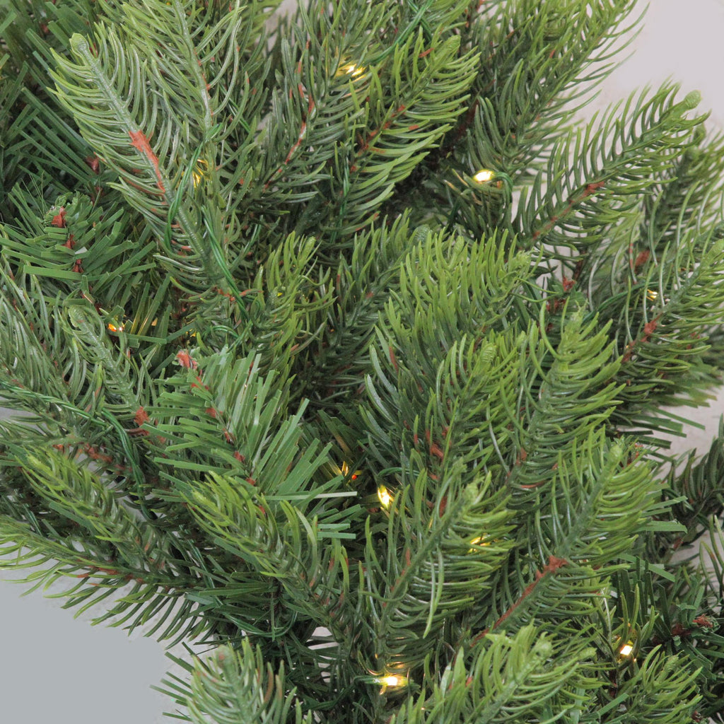 Northlight 30" Prelit LED Oregon Noble Fir Artificial Christmas Wreath - Warm White Lights